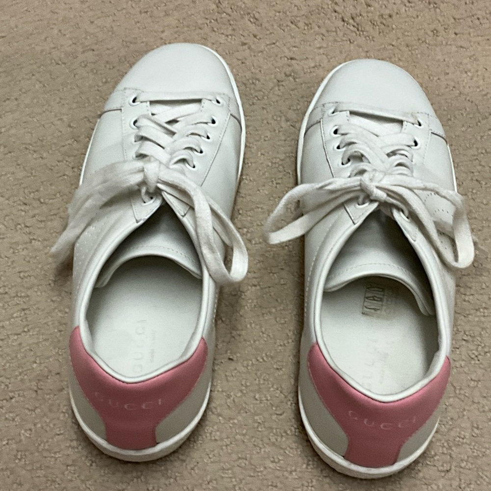 Gucci White and Pink Women's Sneakers